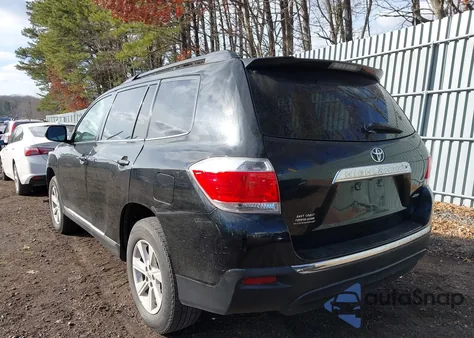 2012 Toyota Highlander Se V6 from USA, damaged, VIN 5TDBK3EHXCS104502